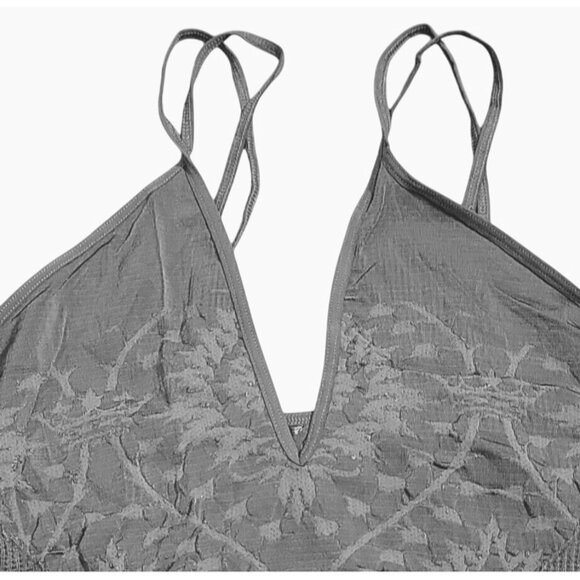 Free People Intimately Mercury Seamless Figure Flattering dual strap Floral Tex - Picture 9 of 9